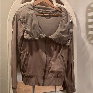 Drapefront Leather jacket